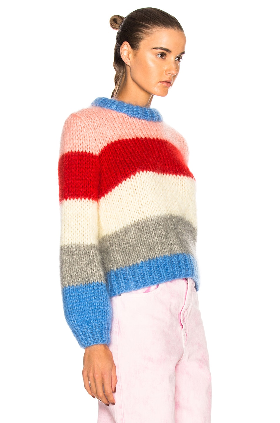 Ganni Julliard Mohair Sweater in Block Color | FWRD