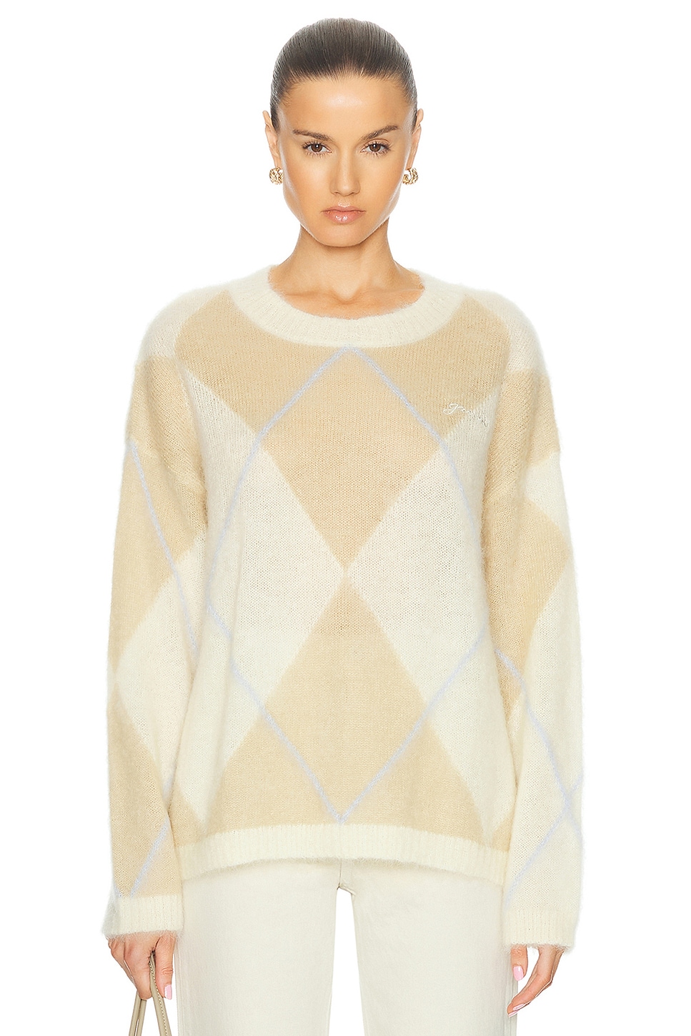 Image 1 of Ganni Crewneck Sweater in Multicolor