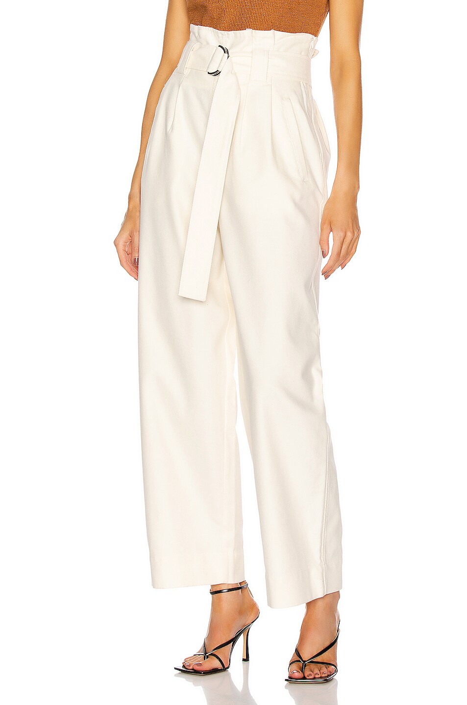 Image 1 of Ganni Chino Pant in Egret