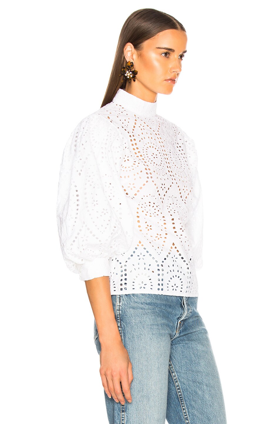 womens broderie anglaise top