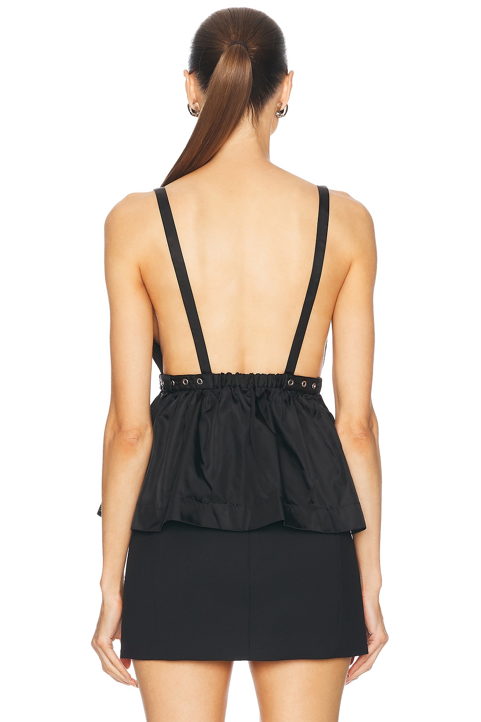 Image 3 of Ganni Sleeveless Top in Black