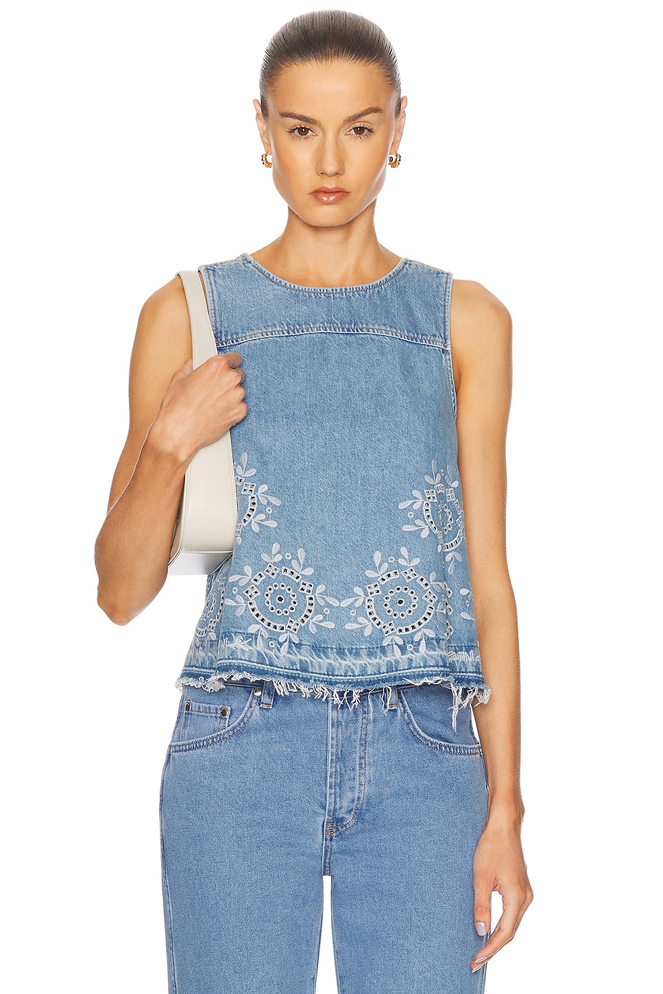 Denim Top in Blue