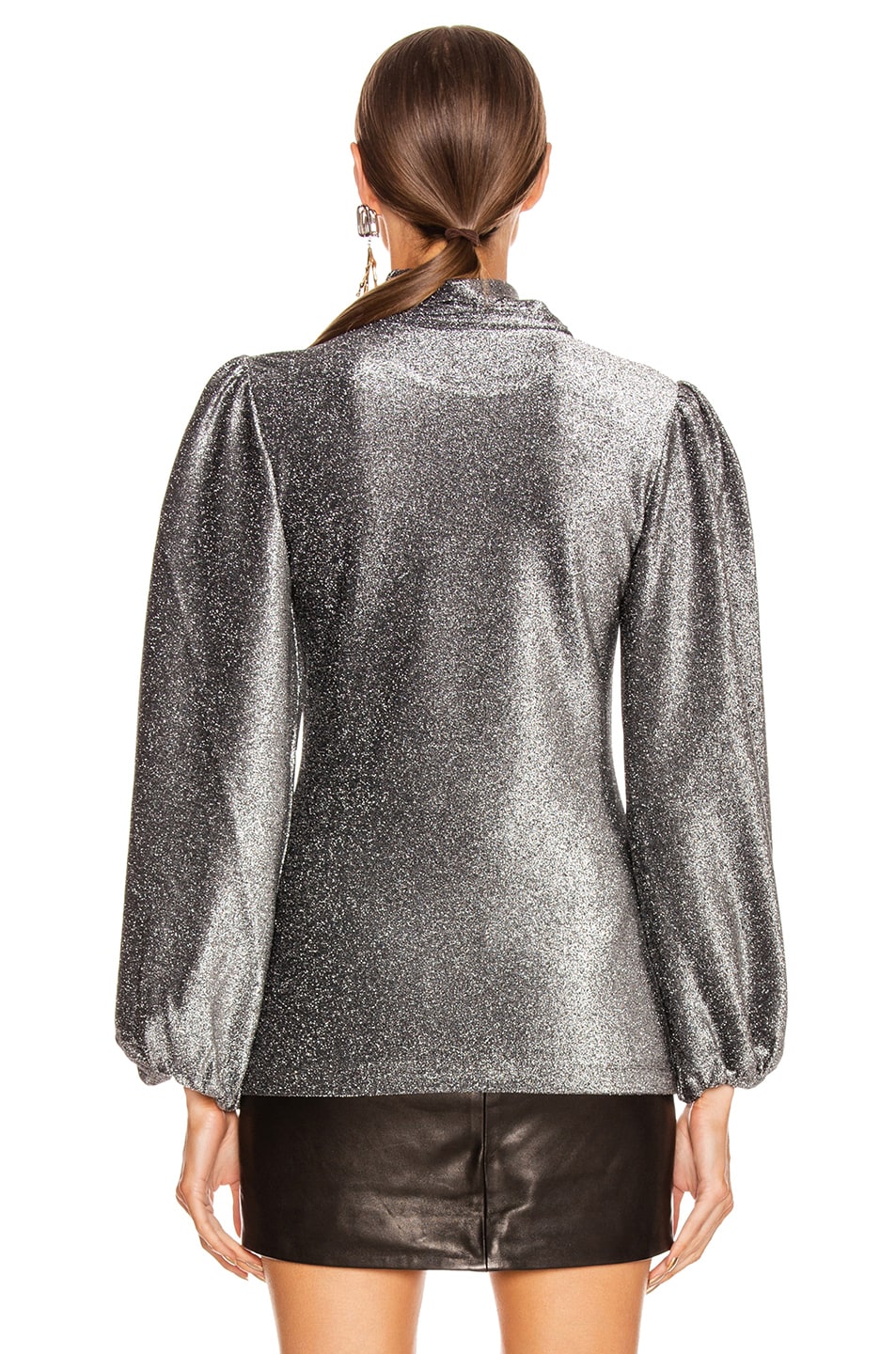 ganni lurex silk