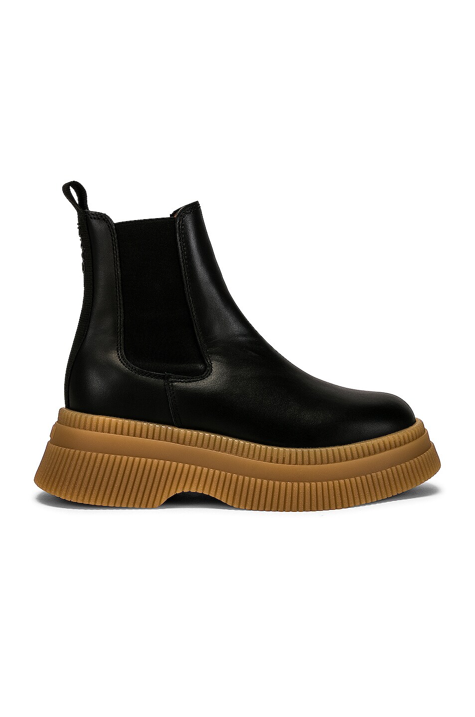 Image 1 of Ganni Creepers Boot in Black & Nature