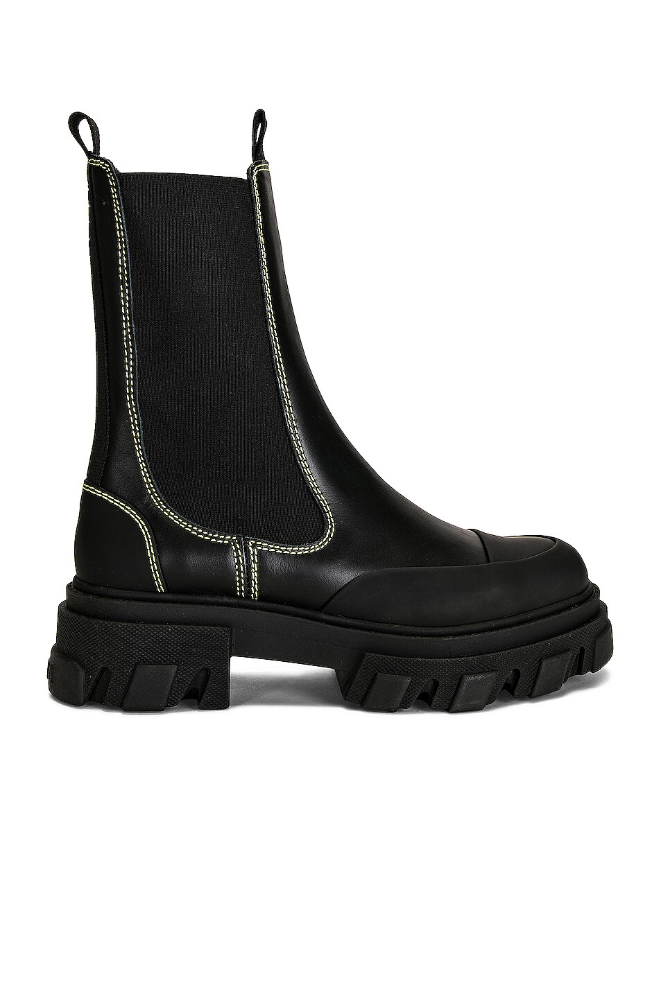 Image 1 of Ganni Mid Chelsea Boot in Black