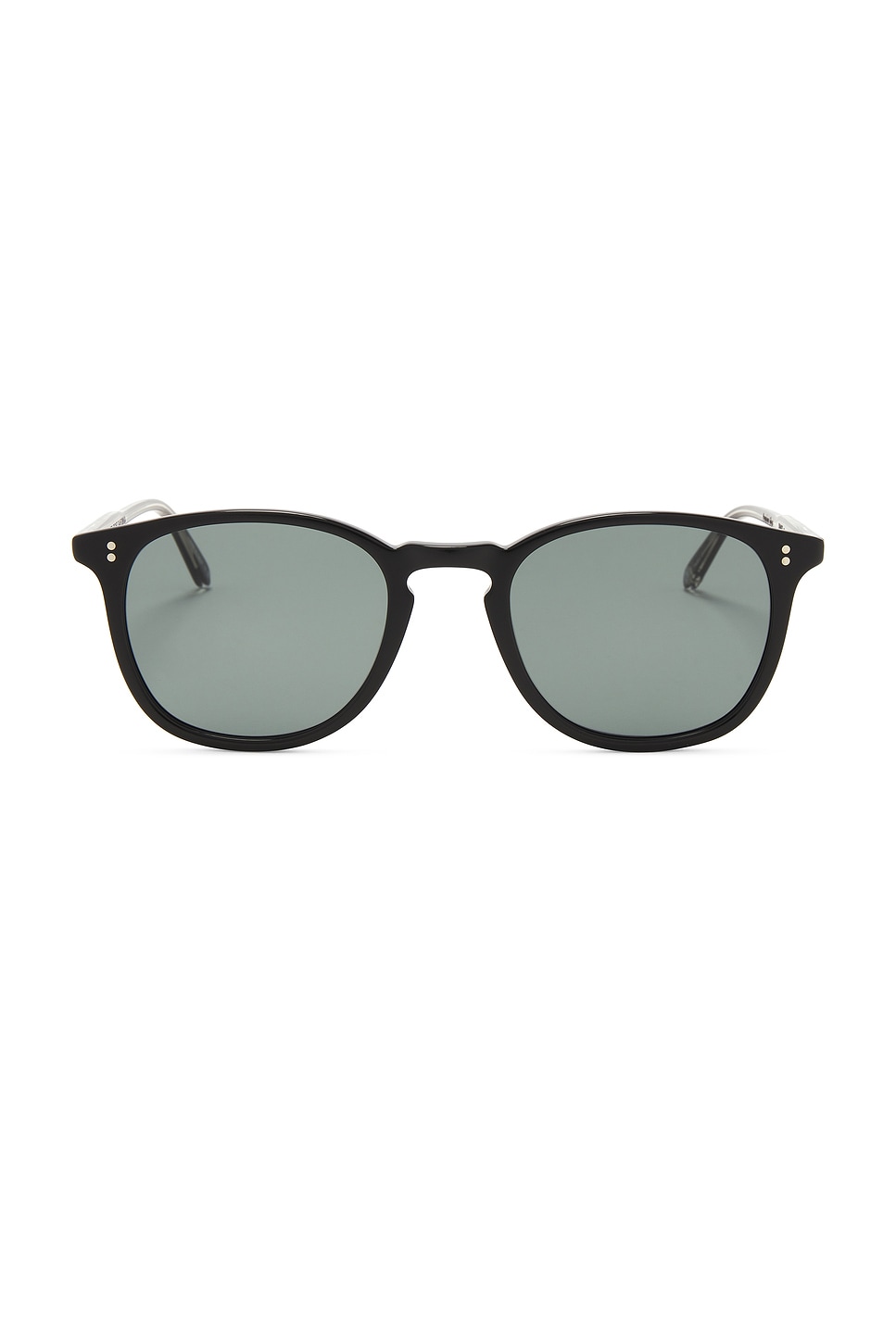 Shop Garrett Leight Kinney Sun Sunglasses In Black,semi-flat Pure Blue Smoke