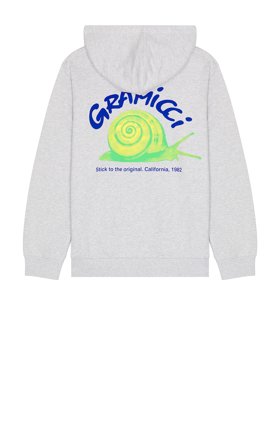 Snail Hooded Swatshirt in Light Grey