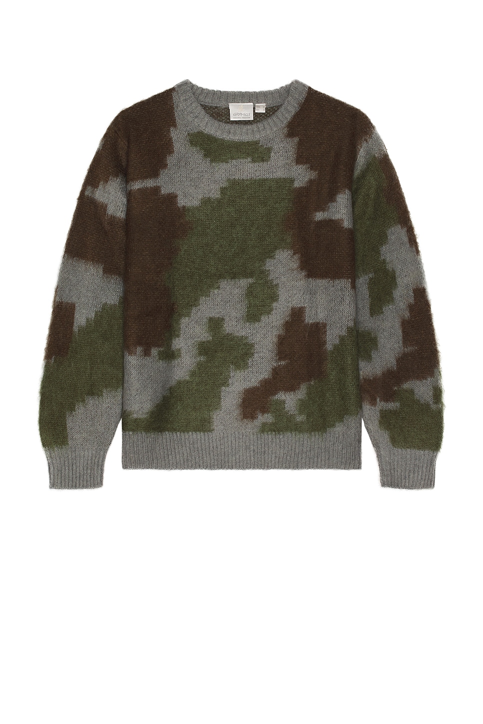 Image 1 of Gramicci Mohair Sweater in Jungle Digi Camo
