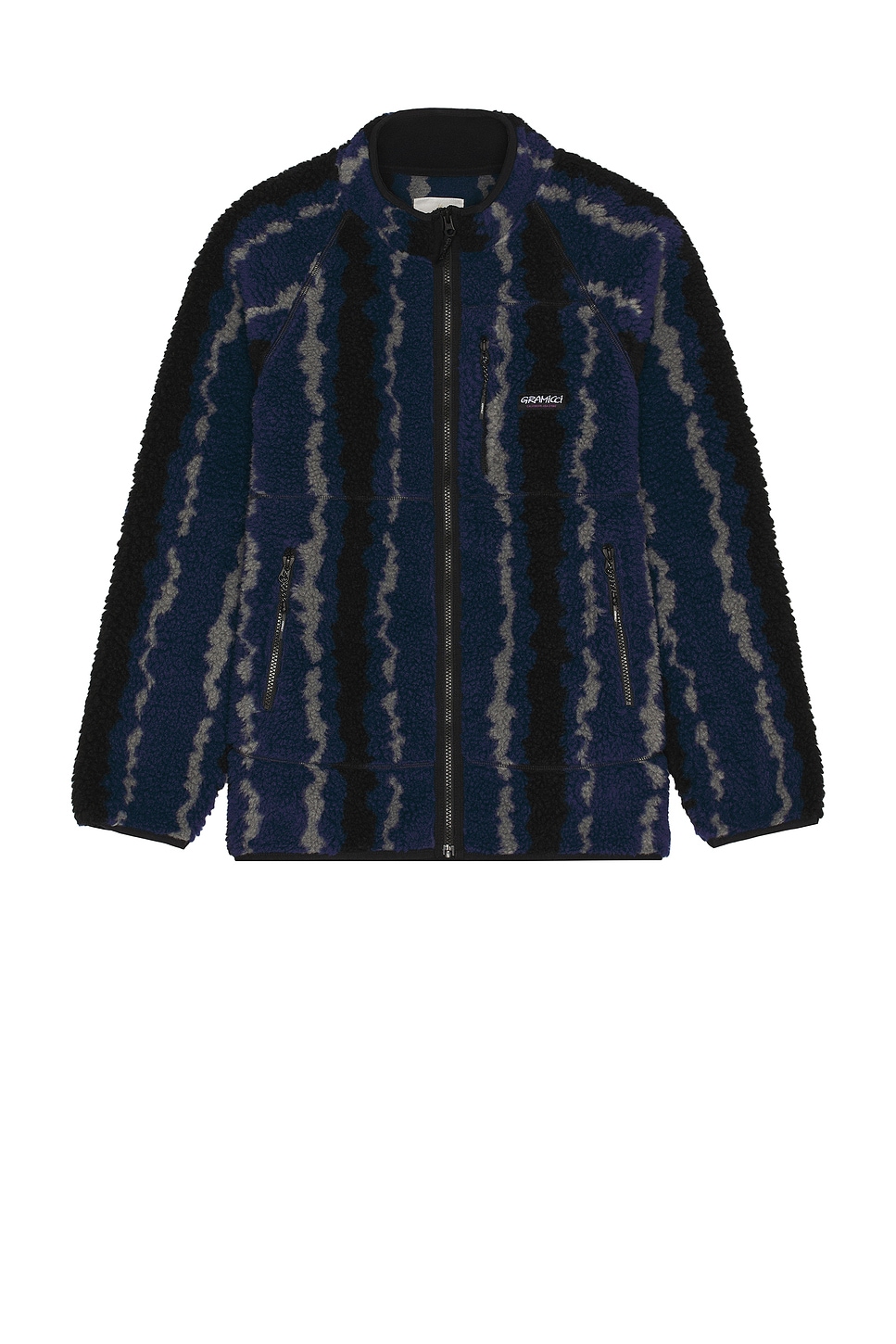 Image 1 of Gramicci Ripple Sherpa Jacket in Navy Ripple