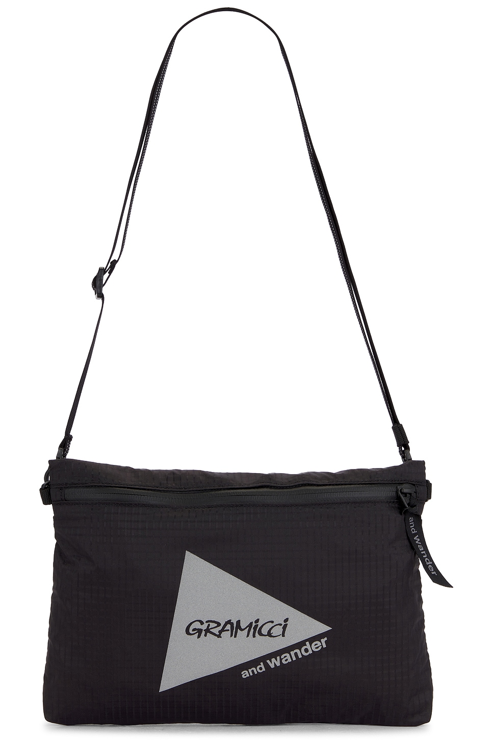x and wander Nylon Sacoche in Black