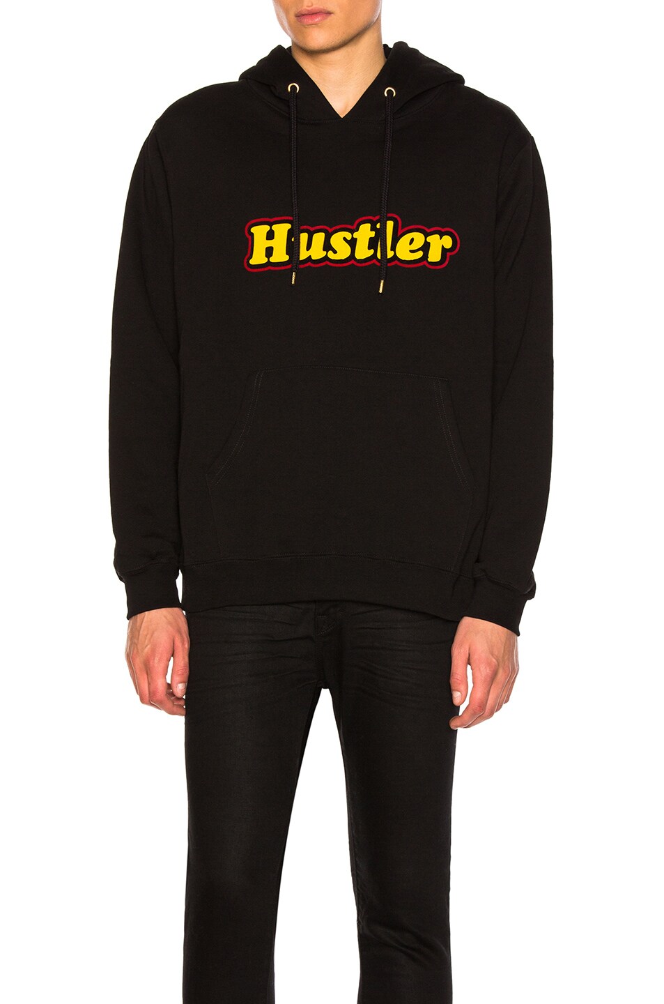 Image 1 of GCDS Hustler Hoodie in Black