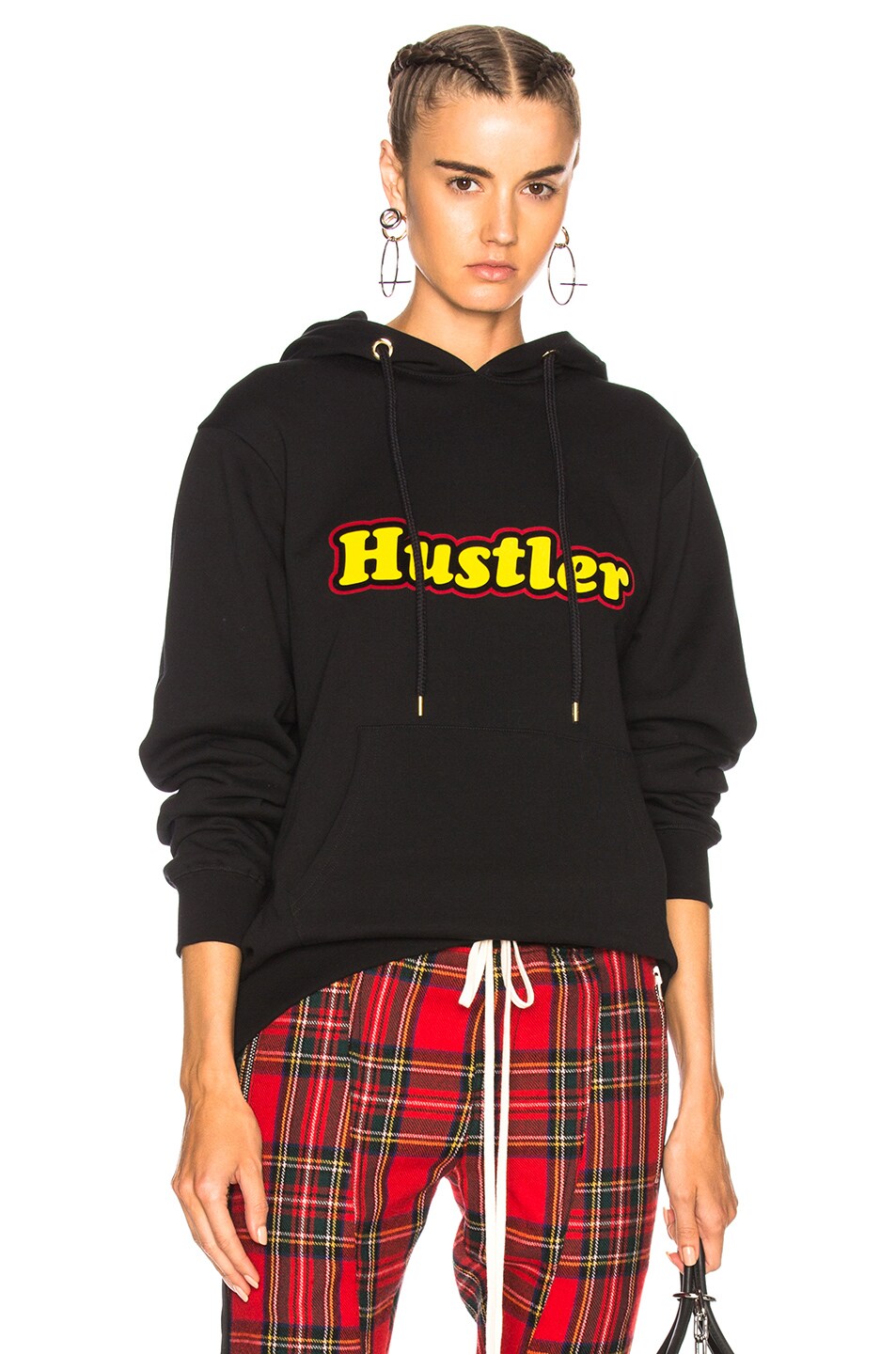 Image 1 of GCDS Hustler Hoodie in Black