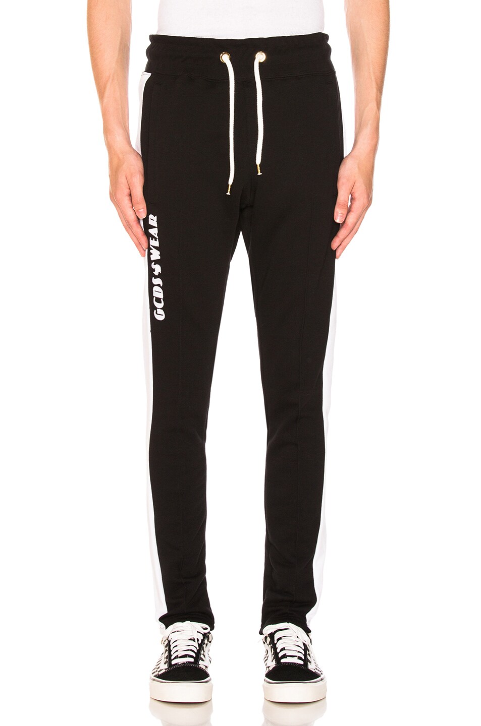 Image 1 of GCDS Fitted Pants in Black