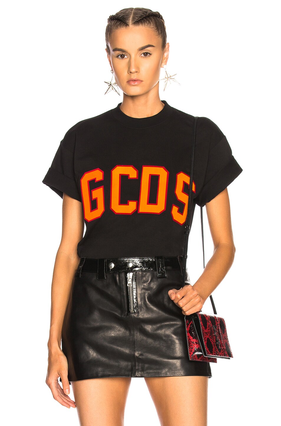 Image 1 of GCDS Logo Tee in Black