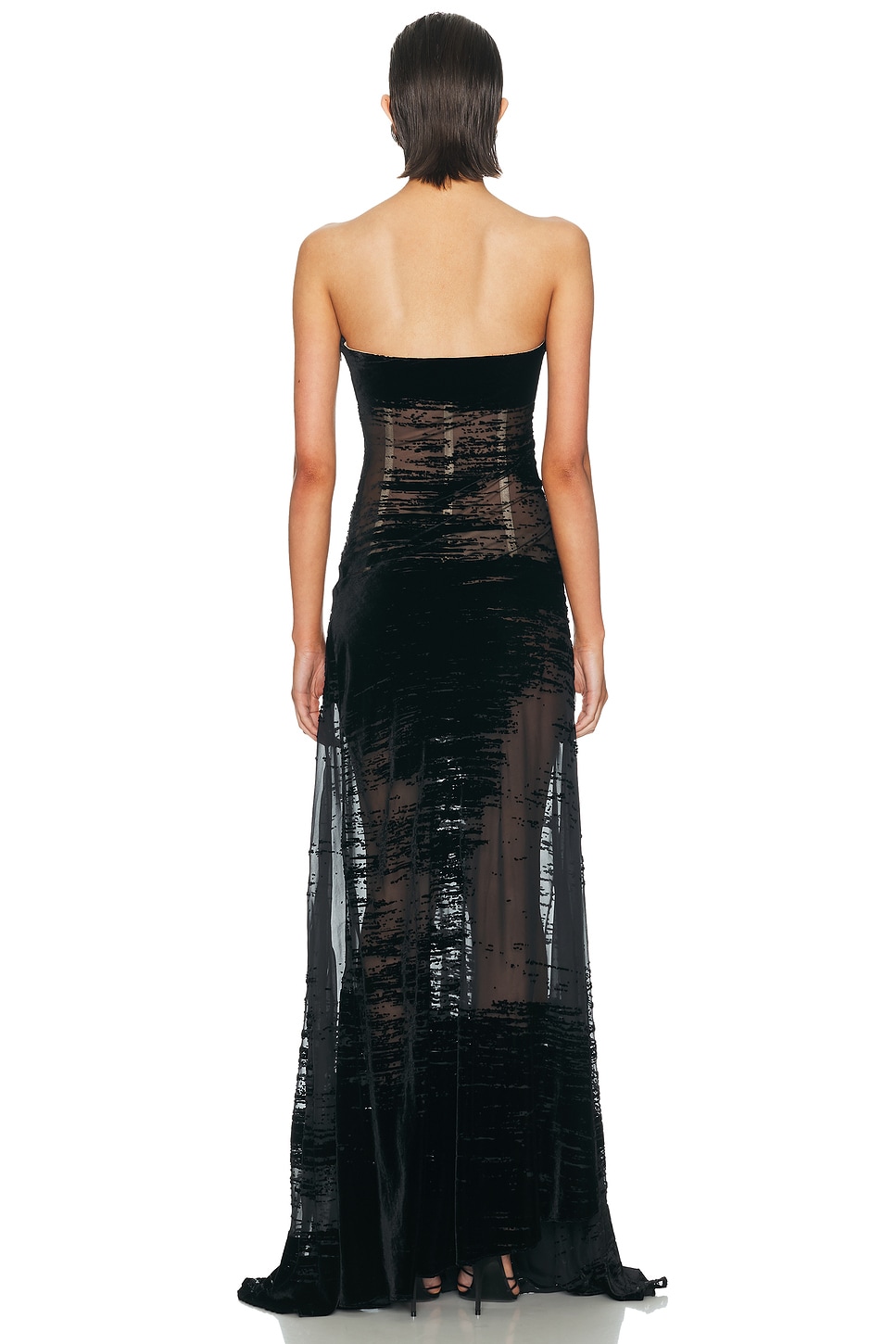 Grace Ling Corseted Glitch Gown | Thumbnail 3 Grace Ling Corseted Glitch Gown | Thumbnail 3
