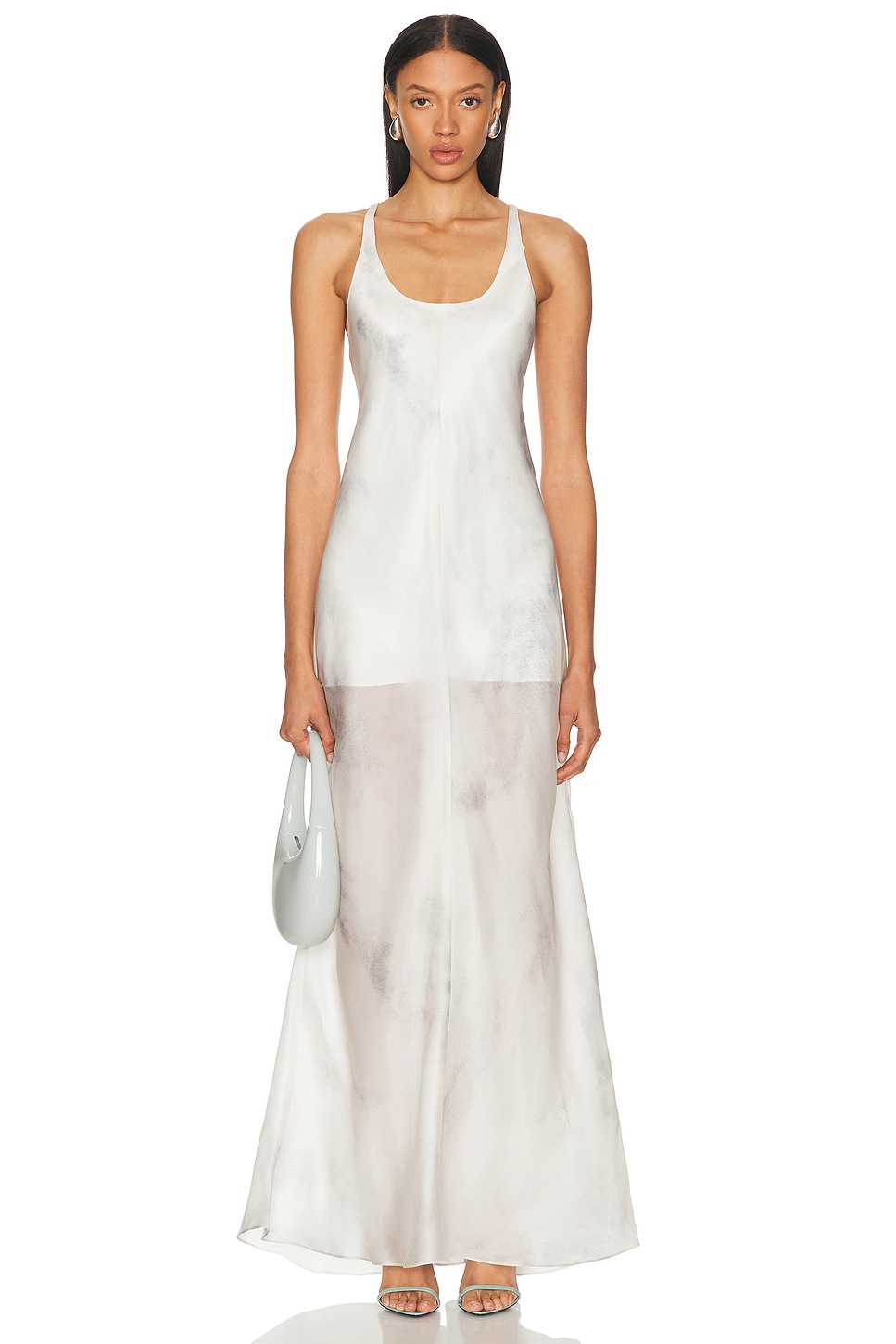 Grace Ling Bias Cut Silk Organza Dress