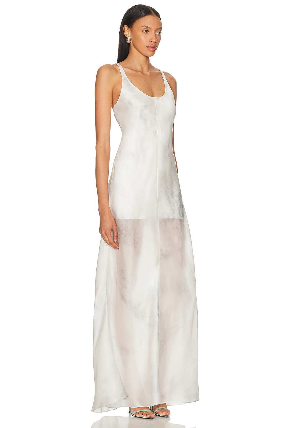 Grace Ling Bias Cut Silk Organza Dress