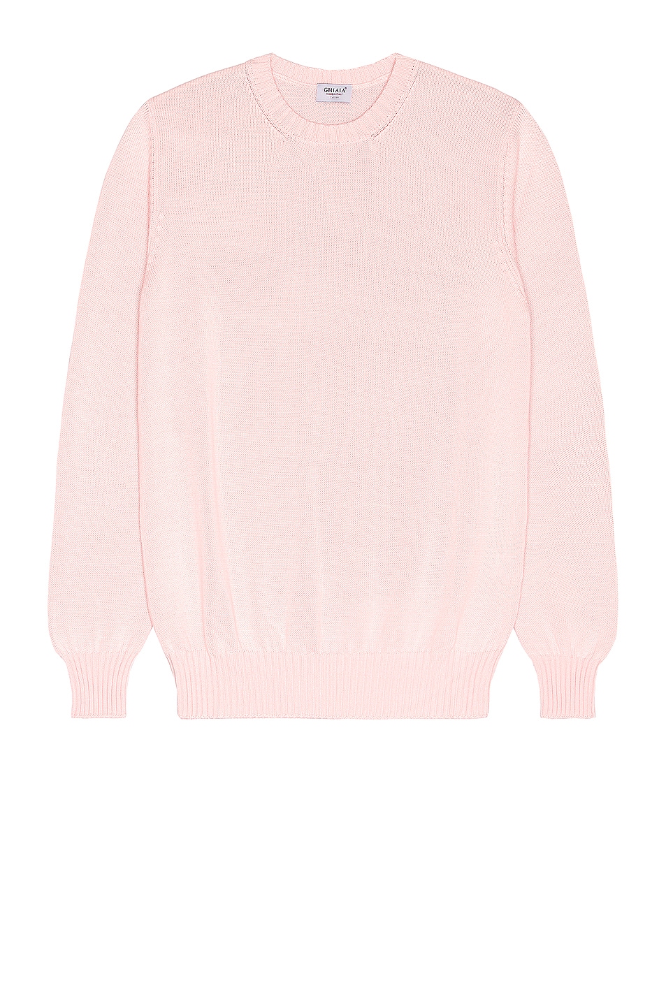 Image 1 of Ghiaia Cashmere Cotton Crewneck in Pink