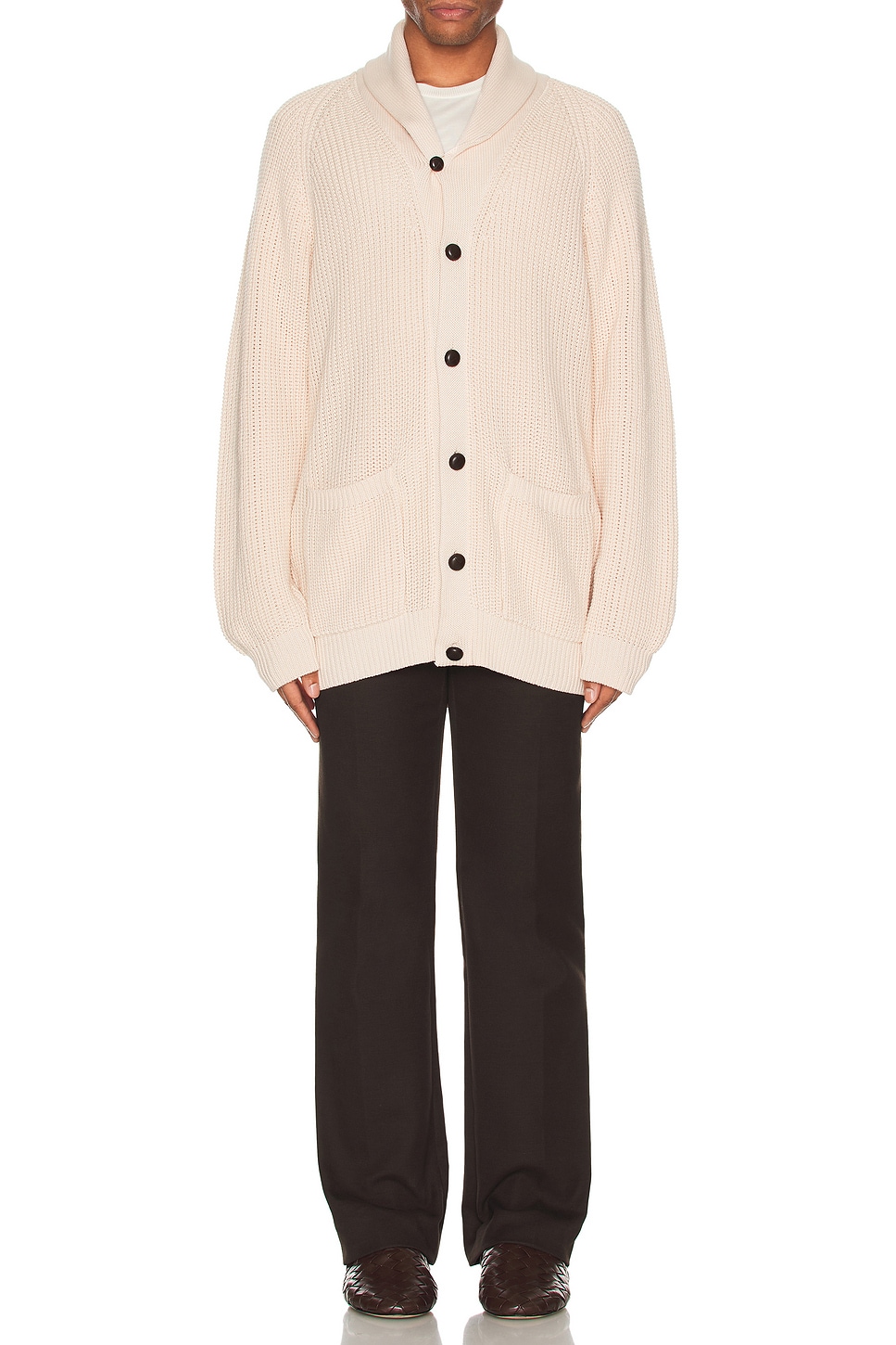 Image 1 of Ghiaia Cashmere Marinaio Cardigan in Panama