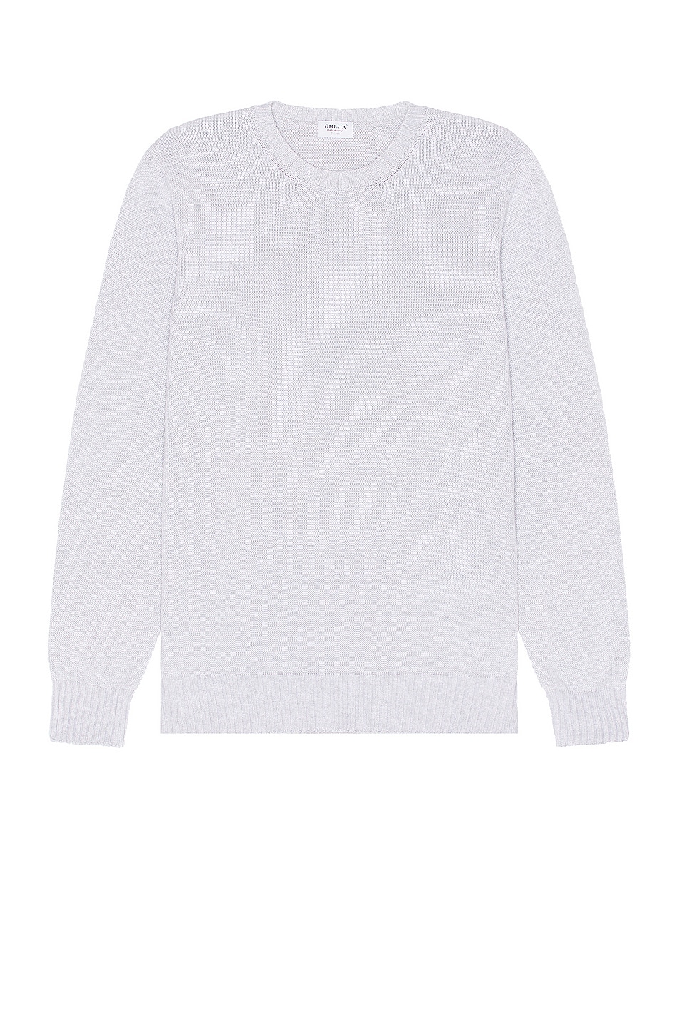 Image 1 of Ghiaia Cashmere Cotton Sweater in Light Grey