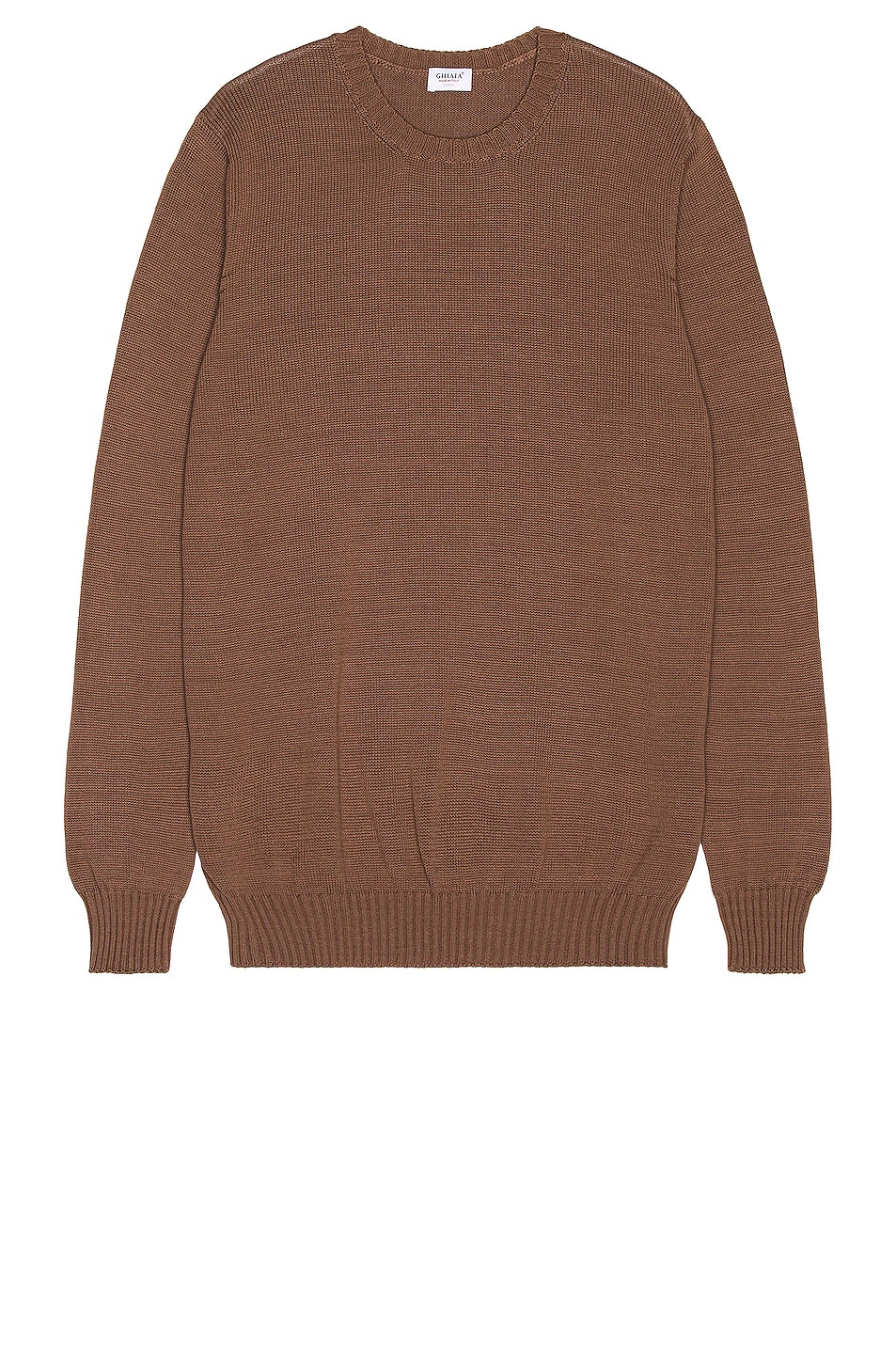 Image 1 of Ghiaia Cashmere Cotton Crewneck in Cacao