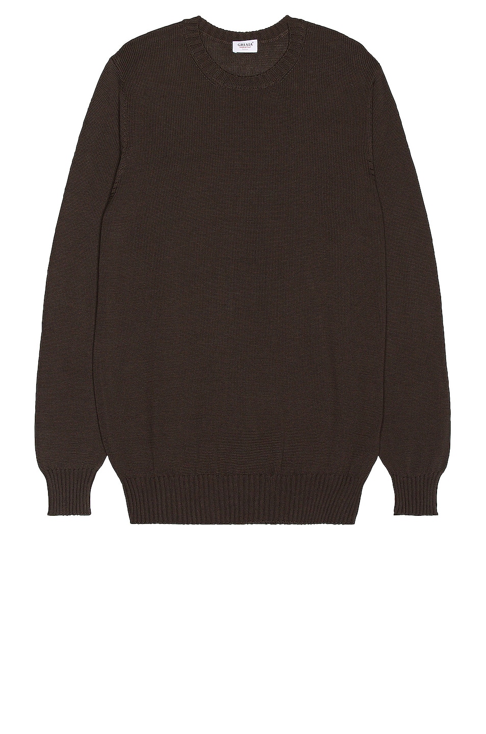 Image 1 of Ghiaia Cashmere Cotton Crewneck in Military