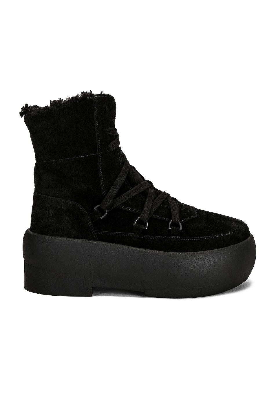 Image 1 of GIA BORGHINI Lace Up Chunky Boot in Black
