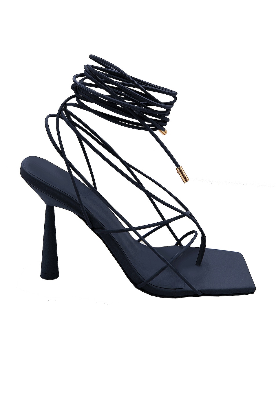 Image 1 of GIA BORGHINI x RHW Short Lace Up Sandal in Storm Blue Matte