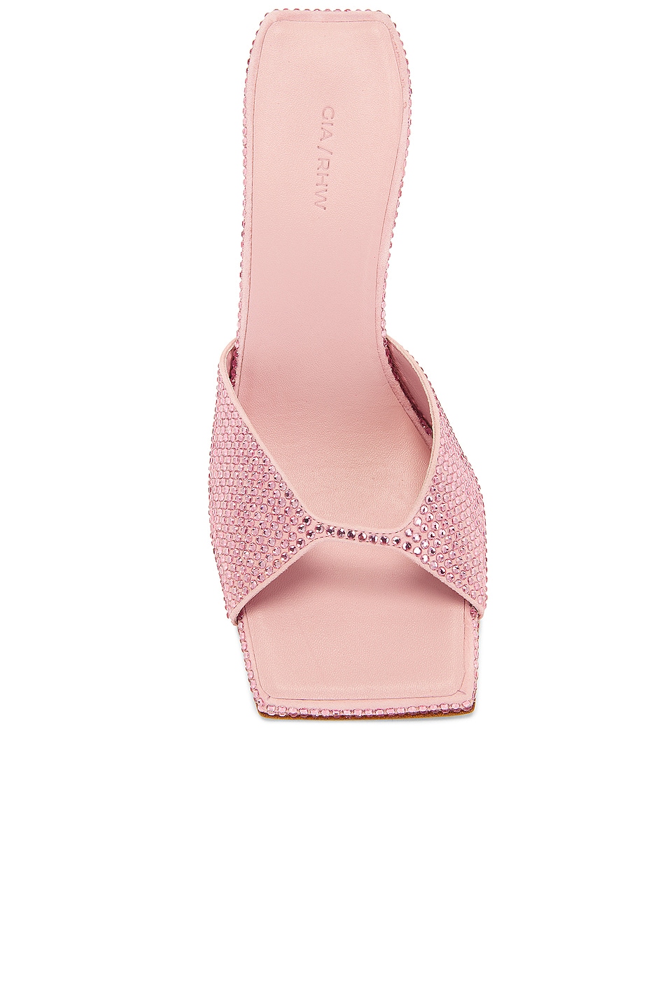 GIA BORGHINI x RHW Block Heel Mule in Light Pink | FWRD