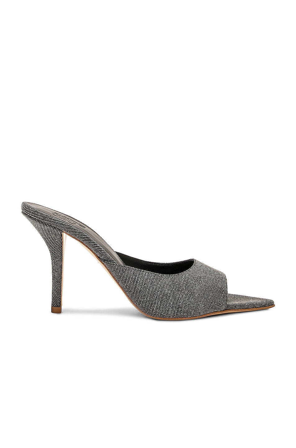 Image 1 of GIA BORGHINI X Pernille Teisbaek Pointed Mule in Anthracite Denim