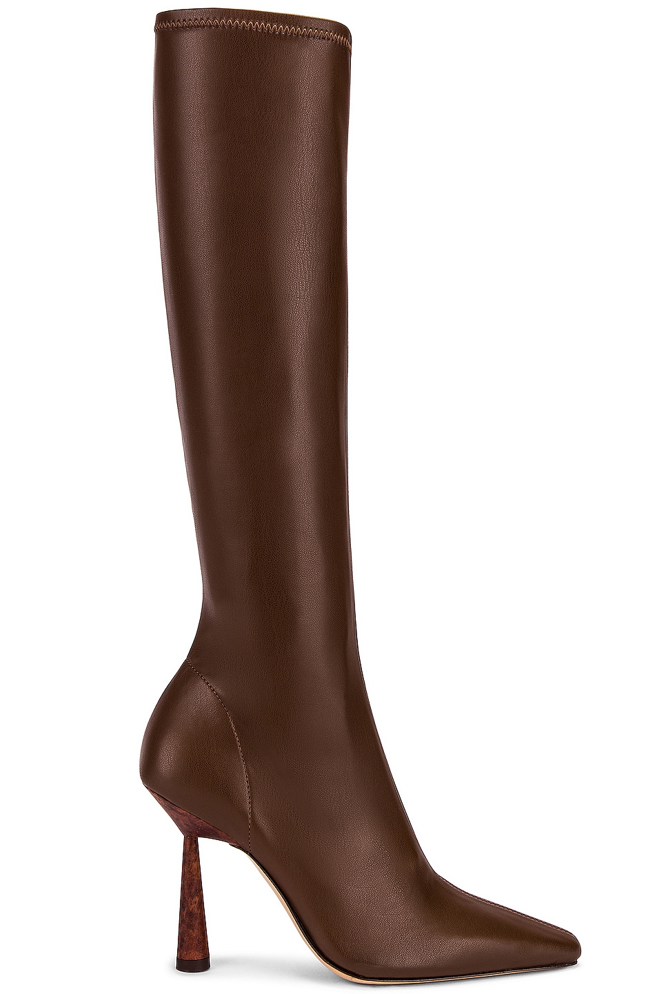 Image 1 of GIA BORGHINI x RHW Knee High Boot in Chocolate Brown