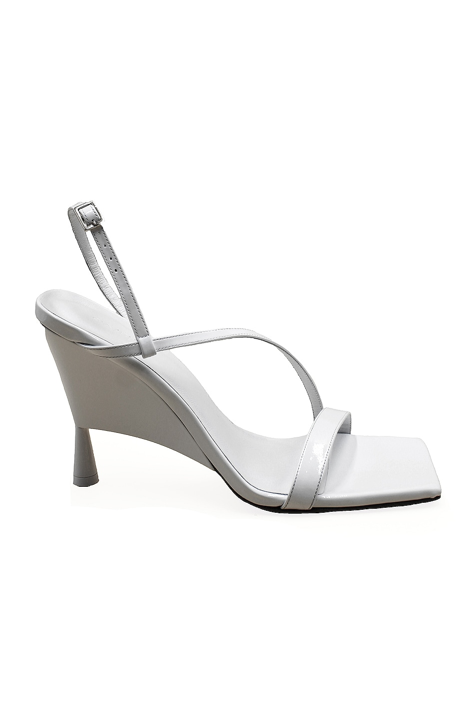 Image 1 of GIA BORGHINI x RHW Strappy Sandal in White Patent