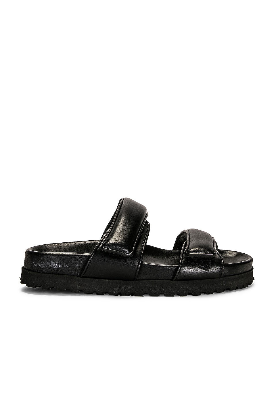 Image 1 of GIA BORGHINI x Pernille Teisbaek Leather Platform Sandal in Black