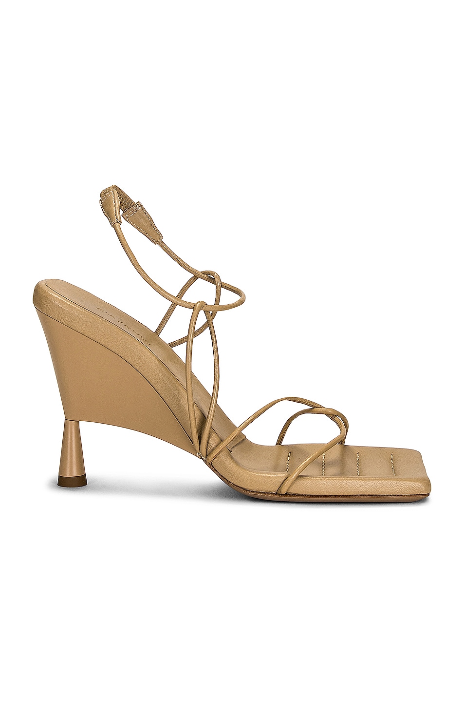 GIA BORGHINI x RHW Strappy Sandal in Taupe | FWRD