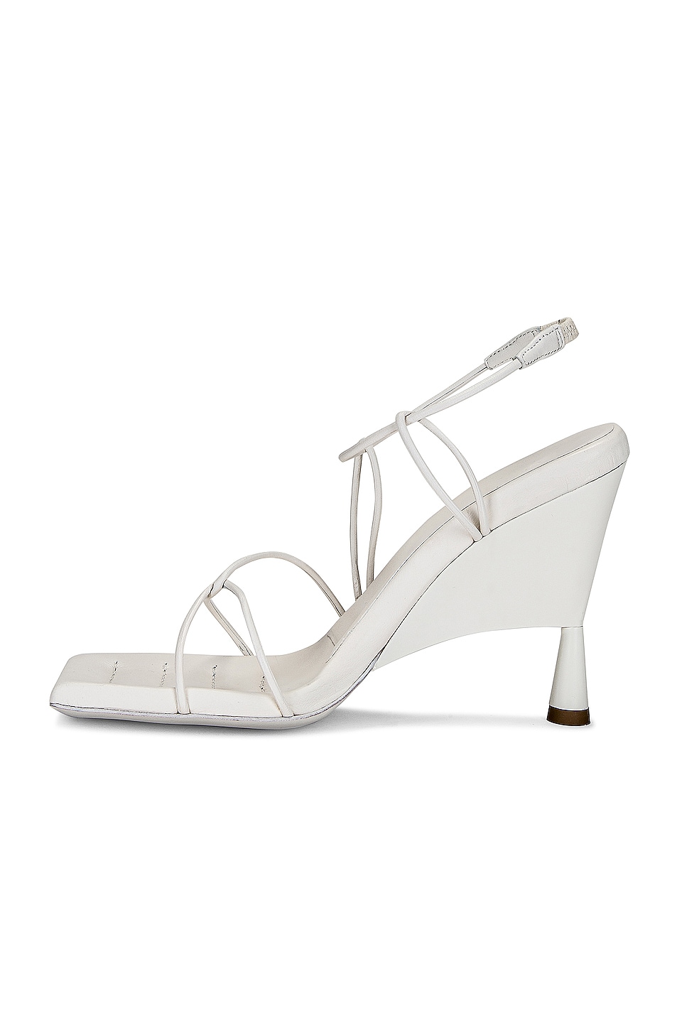 GIA BORGHINI x RHW Strappy Sandal in Ivory | FWRD