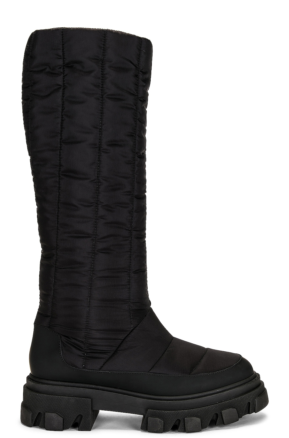 Image 1 of GIA BORGHINI Tall Puffer Boot in Black