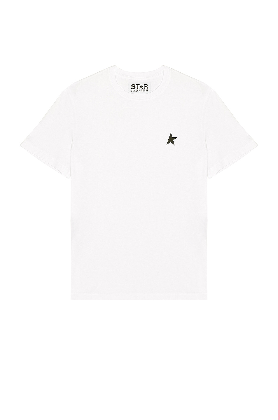 Image 1 of Golden Goose Star M's Regular T-Shirt in Optic White & Black
