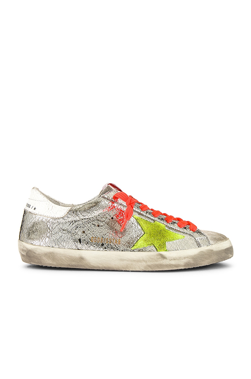 Image 1 of Golden Goose Superstar Low in Silver, White & Yellow