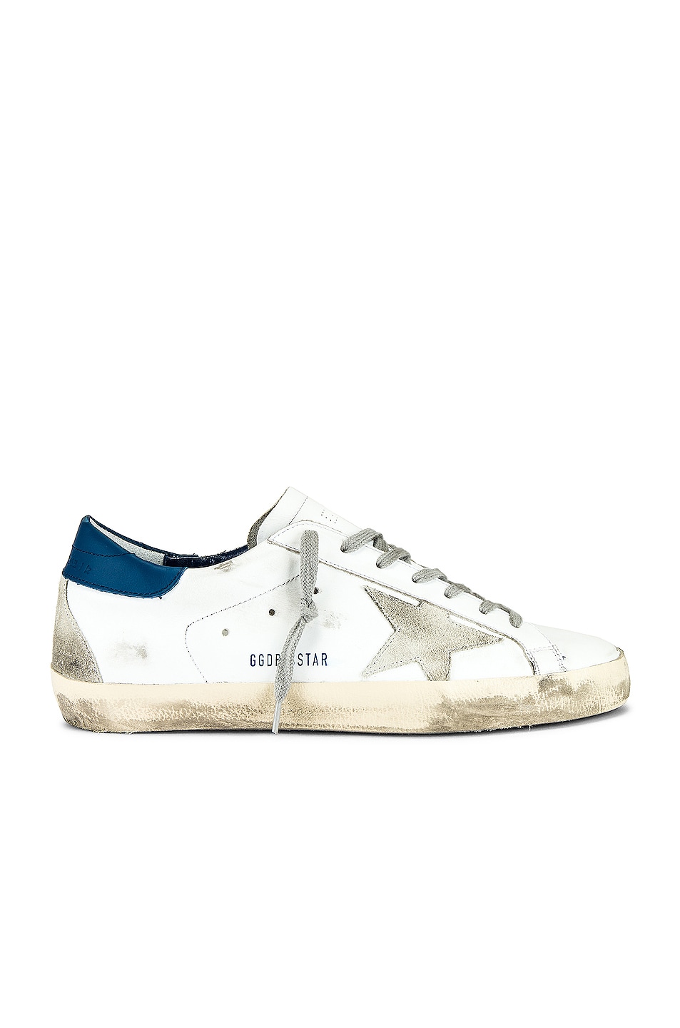 Image 1 of Golden Goose Superstar Sneaker in White & Blue