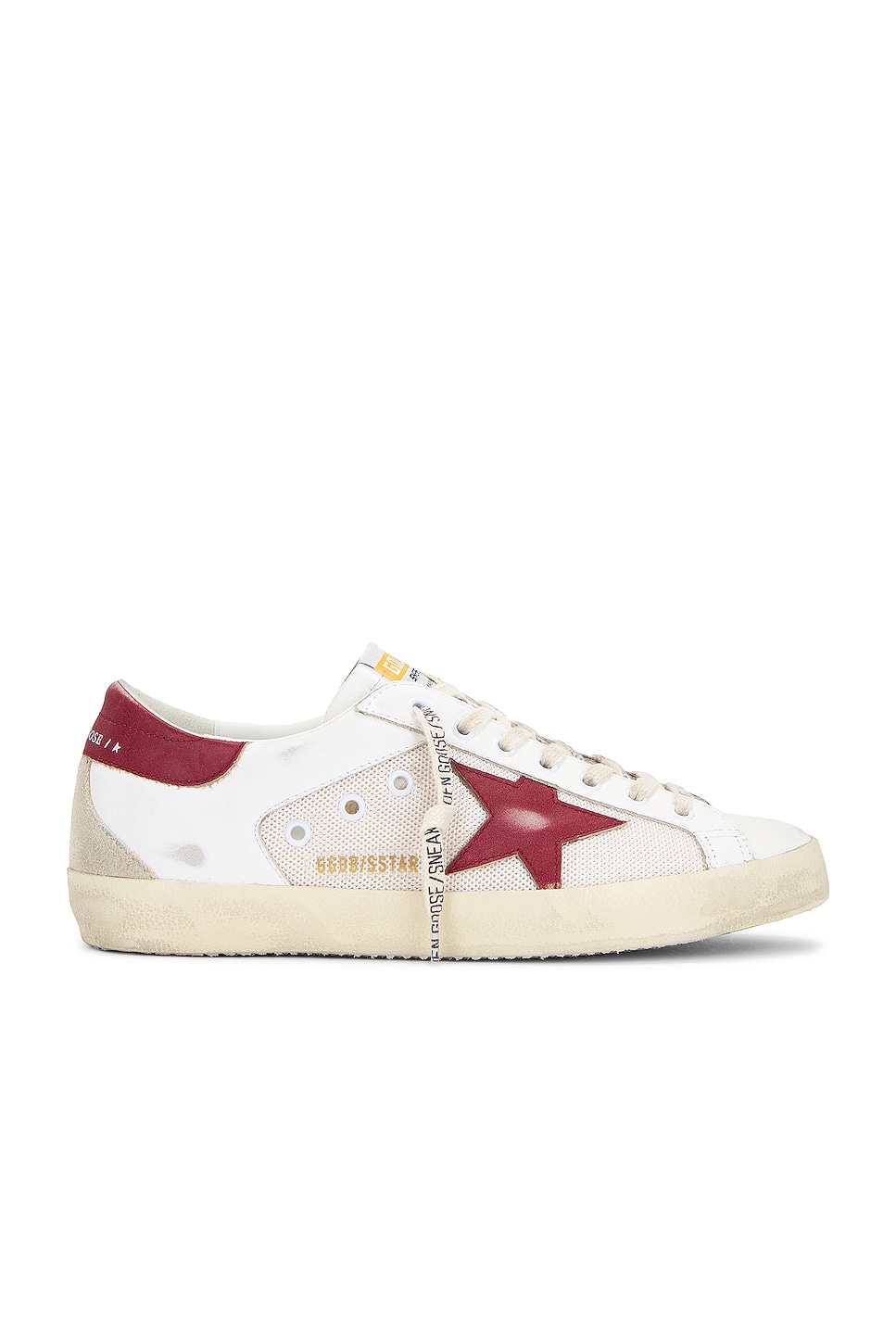 Image 1 of Golden Goose Super Star Sneaker In Cream, Red, White & Beige in Cream, Red, White & Beige