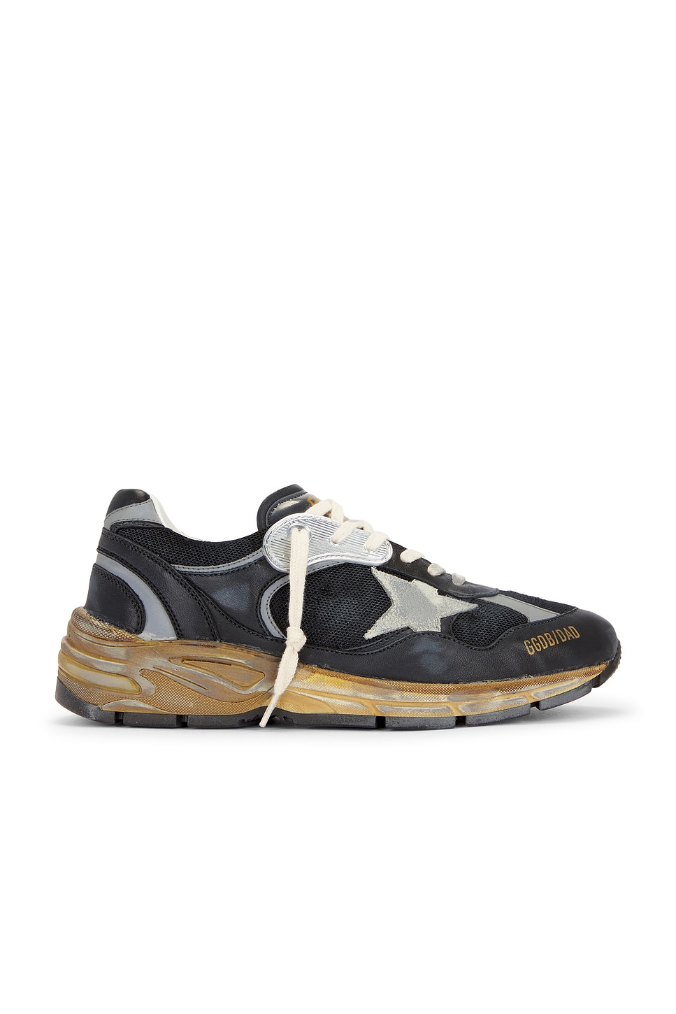 Shop Golden Goose Dad-star In Black  Silver & Ice