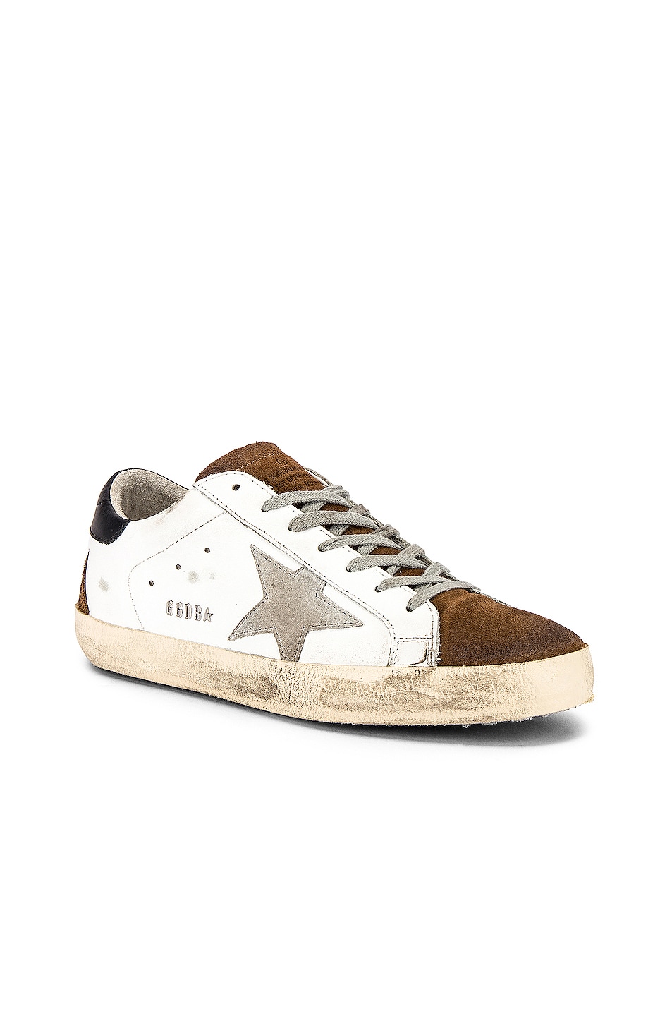 Image 1 of Golden Goose Superstar Sneaker in White Mud Suede & Ice Star