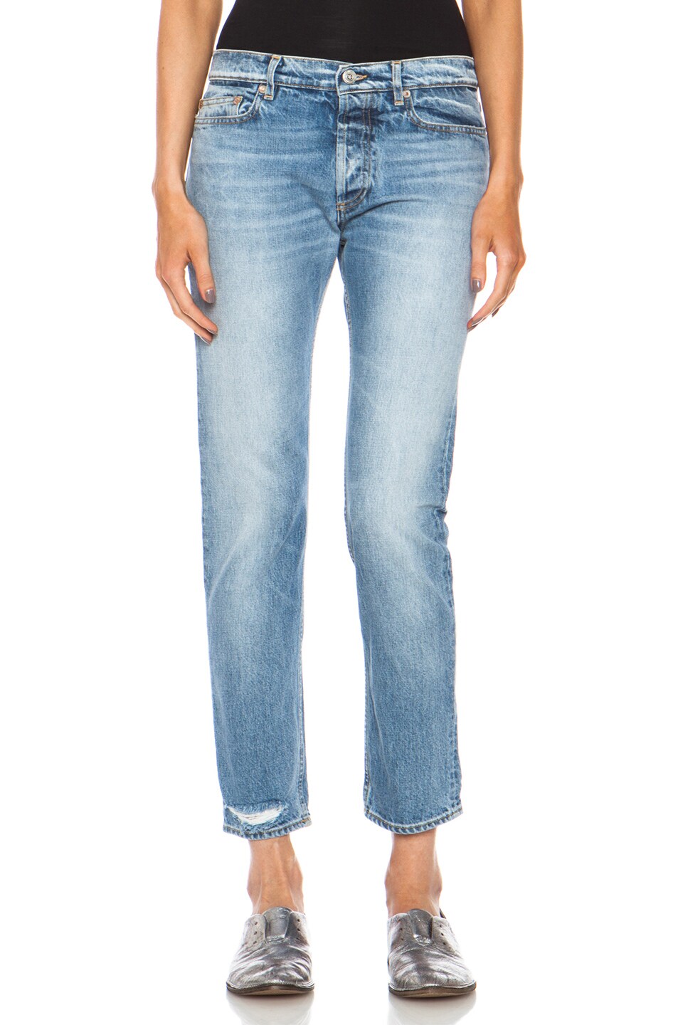 Image 1 of Golden Goose Classic Straight Leg Jean in Light Blue Wash