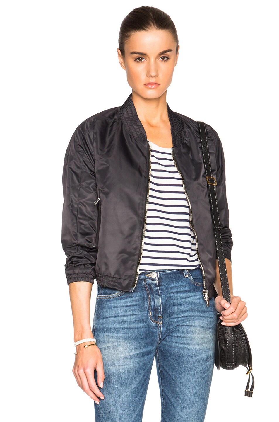 Image 1 of Golden Goose Mandy Bomber in Anthracite
