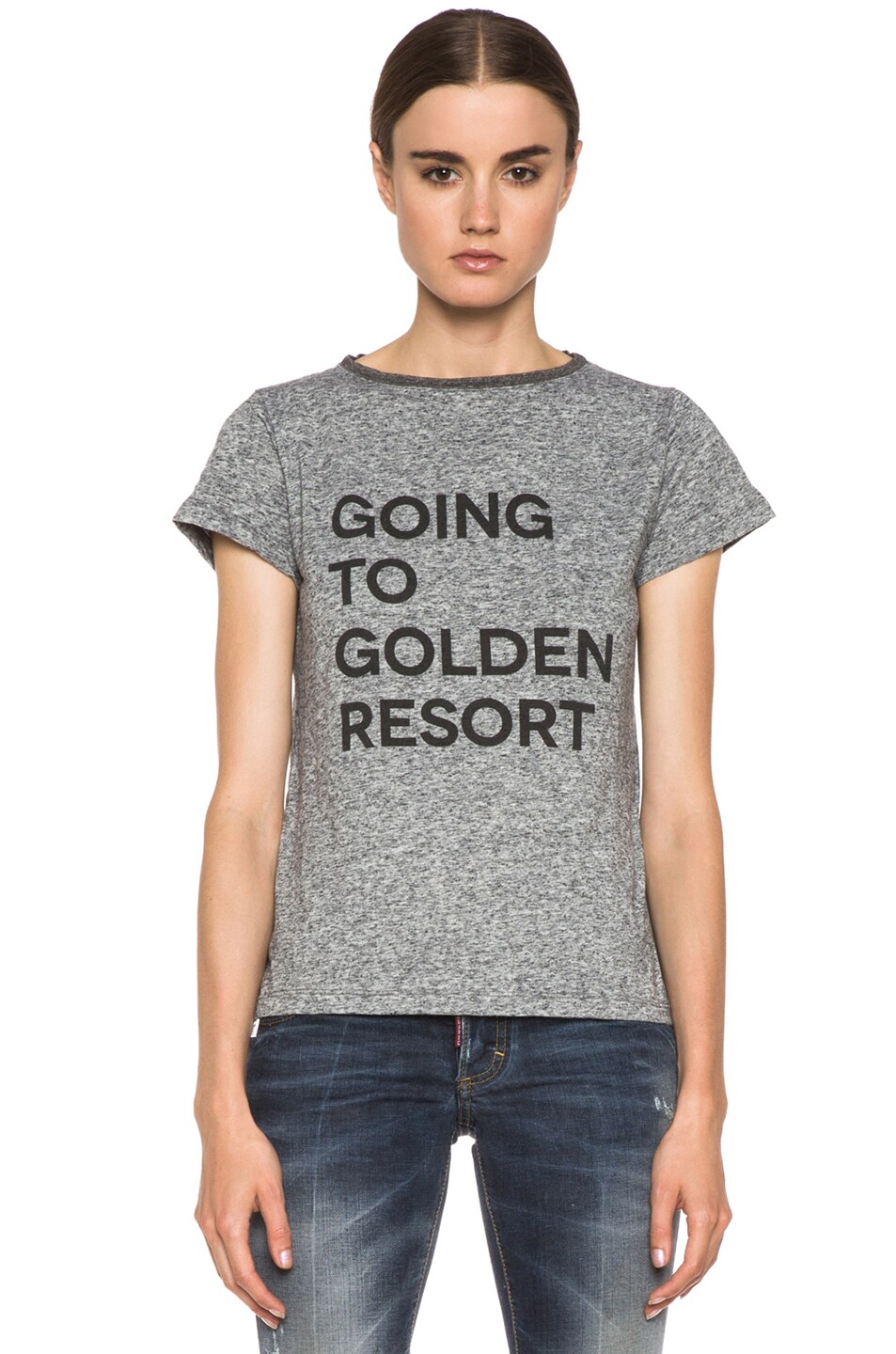 Image 1 of Golden Goose Resort Cotton-Blend Shirt in Grey