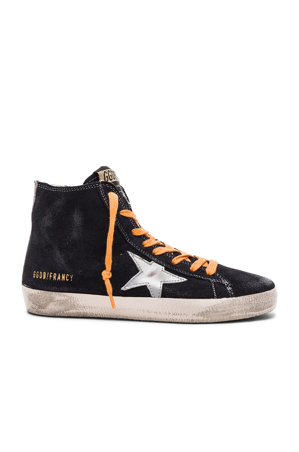 Image 1 of Golden Goose Suede Francy Sneakers in Blue Silver Star