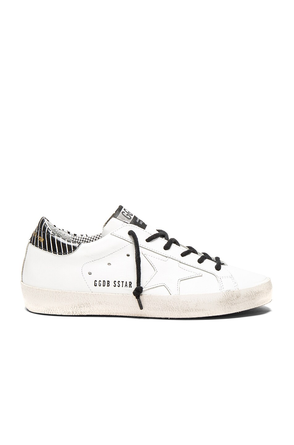 Image 1 of Golden Goose Leather Superstar Low Sneakers in Optical