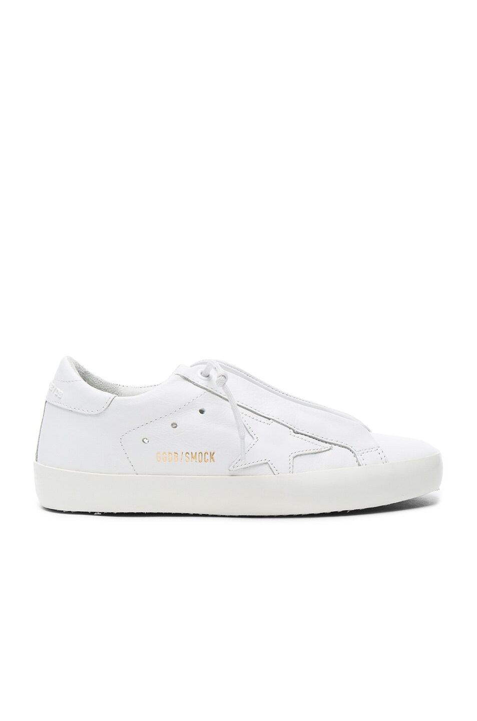 Image 1 of Golden Goose Leather Superstar Low Sneakers in Smock White