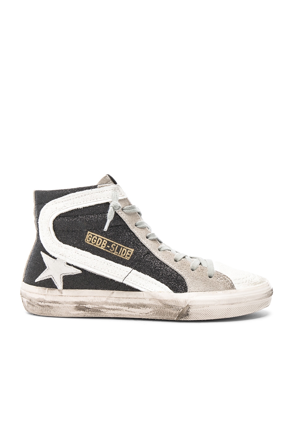 Image 1 of Golden Goose Slide Sneakers in Black & White