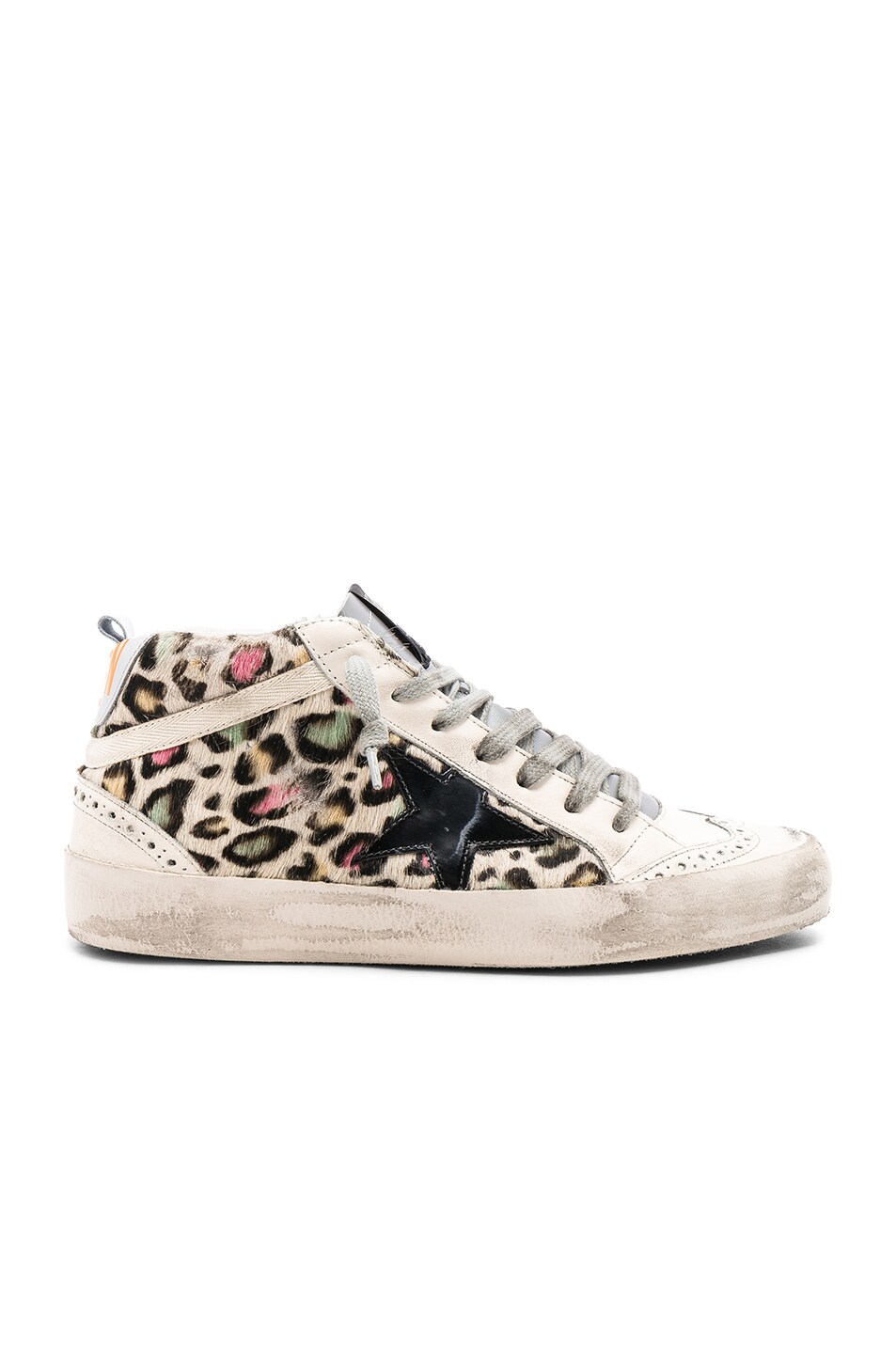 Image 1 of Golden Goose Cow Fur Mid Star Sneakers in Multicolor & Black